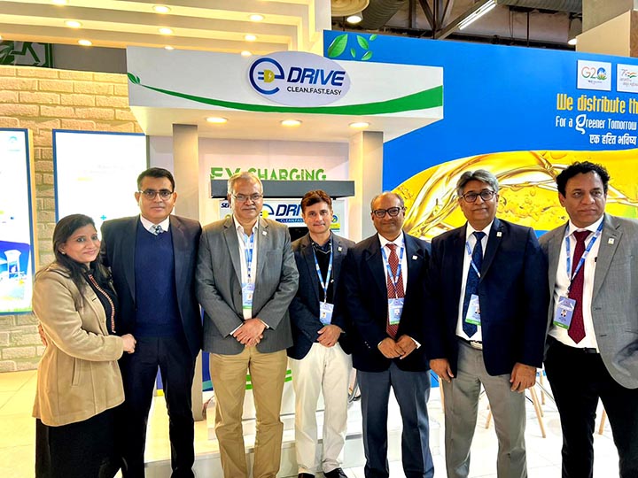 Showcasing EV Chargers with BPCL at Auto Expo Delhi